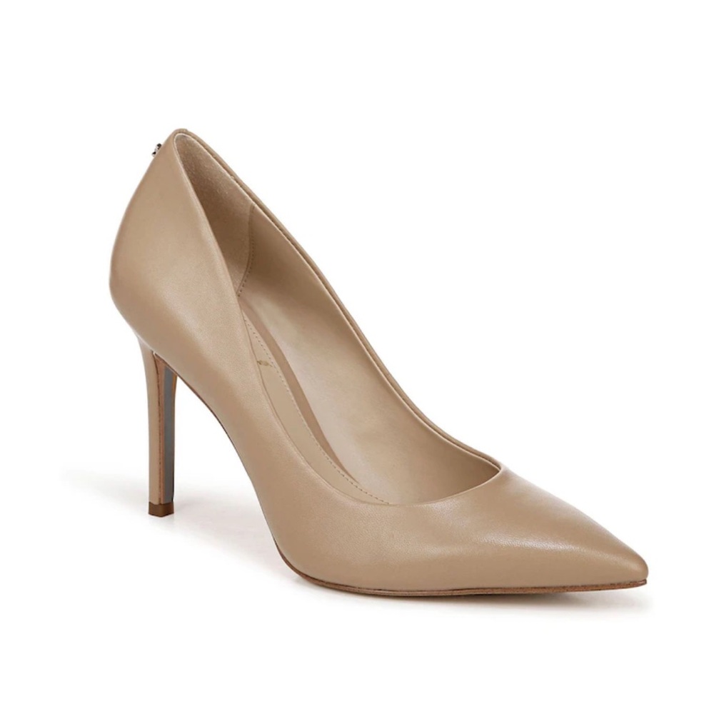 Sam Edelman Nude Pointed-Toe Stiletto Pump